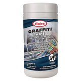 Claire Graffiti Wipe, 1-Ply, 12 x 9.5, Mild Scent, Purple, 6/Carton (CGC963) Case of 6