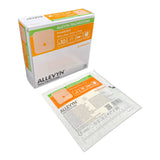 Allevyn Tracheostomy Foam Dressing 3-1/2 X 3-1/2 Inch Without Border Film Backing Nonadhesive Fenestrated Square Sterile (1243288_BX) 10/BX
