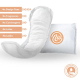 Nexwear Moderate Bladder Control Pad 10 Inch Length Moderate Absorbency Super Absorbent Core One Size Fits Most (1230173_CS) 90/CS