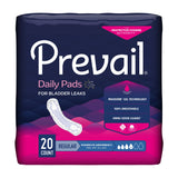 Prevail® Daily Pads Bladder Control Pad 9-1/4 Inch Length Moderate Absorbency Polymer Core One Size Fits Most (409931_CS) 180/CS