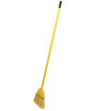 Impact® Small Angled Broom w/ Plastic Bristles & Aluminum Handle, Yellow, 6/Case (IMP91526) Case of 6