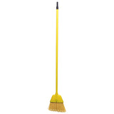 Impact® Small Angled Broom w/ Plastic Bristles & Aluminum Handle, Yellow, 6/Case (IMP91526) Case of 6