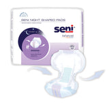 Seni® Shaped Night Pads Incontinence Liner 27 Inch Length Heavy Absorbency Super Absorbent Core One Size Fits Most (1223800_CS) 48/CS