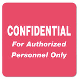 Tabbies® HIPAA Labels, CONFIDENTIAL For Authorized Personnel Only, 2 x 2, Red, 500/Roll (TAB40570) Roll of 500