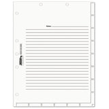 Tabbies® Medical Chart Index Divider Sheets, Untabbed, 11 x 8.5, White, 400/Box (TAB54520) Box of 400