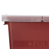 SharpSafety™ Sharps Container Red Base 17-1/2 H X 15-1/2 W X 11 D Inch Vertical Entry 8 Gallon (150719_CS) 10/CS