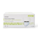 McKesson Procedure Mask with Eye Shield Anti-fog ASTM Level 3 Earloops One Size Fits Most (226057_CS) 100/CS