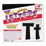 TREND® Ready Letters Playful Combo Set, Black, 4"h, 216/Set (TEPT79741) 1 Set