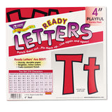 TREND® Ready Letters Playful Combo Set, Red, 4"h, 216/Set (TEPT79742) 1 Set