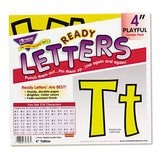 TREND® Ready Letters Playful Combo Set, Yellow, 4"h, 216/Set (TEPT79743) 1 Set