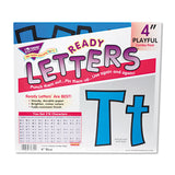 TREND® Ready Letters Playful Combo Set, Blue, 4"h, 216/Set (TEPT79744) 1 Set