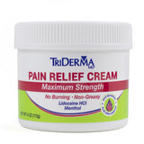 TriDerma MD® Topical Pain Relief 4% - 1% Strength Lidocaine / Menthol Cream 4 oz. (906175_EA) 1/EA