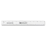 Westcott® Non-Shatter Flexible Ruler, Standard/Metric, 12" Long, Plastic, Clear (ACM13862) Each