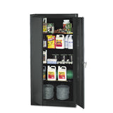Tennsco 72" High Standard Cabinet (Unassembled), 36w x 18d x 72h, Black (TNN1470BK) Each