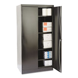 Tennsco 72" High Standard Cabinet (Unassembled), 36w x 24d x 72h, Black (TNN1480BK) Each