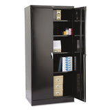 Tennsco 78" High Deluxe Cabinet, 36w x 24d x 78h, Black (TNN2470BK) Each