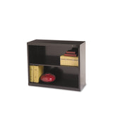 Tennsco Metal Bookcase, Two-Shelf, 34.5w x 13.5d x 28h, Black (TNNB30BK) Each