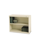 Tennsco Metal Bookcase, Two-Shelf, 34.5w x 13.5d x 28h, Putty (TNNB30PY) Each