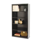 Tennsco Metal Bookcase, Five-Shelf, 34.5w x 13.5d x 66h, Black (TNNB66BK) Each