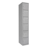 Tennsco Box Compartments, Single Stack, 12w x 18d x 72h, Medium Gray (TNNBS6121812AMG) Each