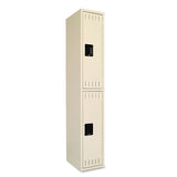 Tennsco Double Tier Locker, Single Stack, 12w x 18d x 72h, Sand (TNNDTS121836ASD) Each