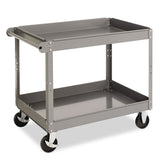 Tennsco Two-Shelf Metal Cart, Metal, 2 Shelves, 500 lb Capacity, 24" x 36" x 32", Gray (TNNSC2436) Each
