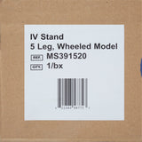 drive™ Disposable IV Stand Floor Stand 2 Hooks 5 Legs with Casters (1139254_EA) 1/EA