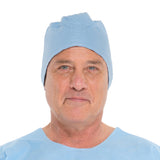 Halyard Surgeon Cap One Size Fits Most Blue Tie Closure (188621_BX) 100/BX