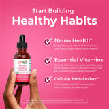 Mary Ruth's® Vegan B-Complex Dietary Supplement Niacin / Vitamin B6 / Folate / B12 / Biotin 2 mg - 2 mg - 400 mcg - 1,500 mcg - 2,500 mcg Strength Drop 1 oz. Cherry Flavor (1271766_EA) 1/EA