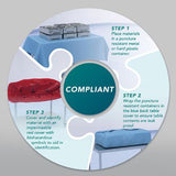 Tidishield® Transport Containment Table Cover 67 X 52 Inch For Back Table (1032345_CS) 20/CS