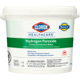 Clorox Healthcare® Surface Disinfectant Cleaner Premoistened Hydrogen Peroxide Based Manual Pull Wipe 185 Count Pail Unscented NonSterile (853531_CT) 1/CT