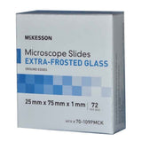 McKesson Microscope Slide 25 X 75 X 1 mm Extra-Frosted End (938363_BX) 72/BX