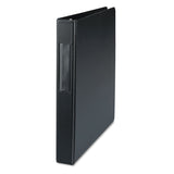 Universal® Deluxe Non-View D-Ring Binder with Label Holder, 3 Rings, 1" Capacity, 11 x 8.5, Black (UNV20761) Each