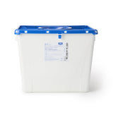 McKesson Prevent® Pharmaceutical Waste Container White Base 13-1/2 H X 17-3/10 W X 13 L Inch Vertical Entry 8 Gallon (1011862_EA) 1/EA