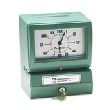 Acroprint® Model 150 Heavy-Duty Time Recorder, Automatic Operation, Month/Date/1-12 Hours/Minutes, Green (ACP012070411) Each