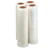 Universal® High-Performance Handwrap Film, 18" x 1,500 ft, 12 mic (47-Gauge), Clear, 4/Carton (UNV64718) 1 Carton