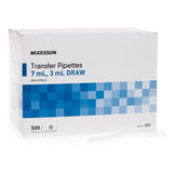 McKesson Transfer Pipette 7.5 mL 0.5 to 3 mL Graduation Increments NonSterile (911826_CS) 10/CS
