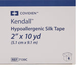 Kendall™ Hypoallergenic Silk Hypoallergenic Medical Tape White 2 Inch X 10 Yard Silk-Like Cloth NonSterile (696202_BX) 6/BX