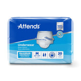 Attends® Unisex Adult Absorbent Underwear Pull On with Tear Away Seams Medium Disposable Heavy Absorbency (522093_BG) 1/BG
