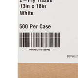 McKesson Procedure Towel 13 W X 18 L Inch White NonSterile (199440_CS) 500/CS
