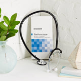 McKesson General Exam Stethoscope Black 1-Tube 21 Inch Tube Single Sided Chestpiece (363736_EA) 1/EA