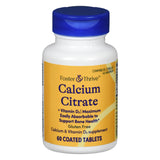 Foster & Thrive™ Joint Health Supplement Calcium Citrate / Vitamin D3 500 IU - 630 mg Strength Tablet 60 per Bottle (1246966_BT) 1/BT