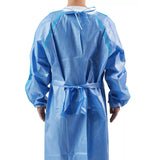 Cardinal Health™ Chemotherapy Procedure Gown One Size Fits Most Blue NonSterile AAMI Level 4 Disposable (1253174_BG) 10/BG