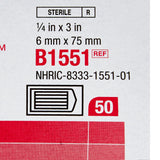 Steri-Strip™ Skin Closure Strip 1/4 X 3 Inch Nonwoven Material Flexible Strip Tan (5786_EA) 1/EA