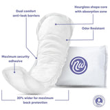 Nexwear Ultimate Bladder Control Pad 15-3/4 Inch Length Heavy Absorbency Polymer Core One Size Fits Most (1230170_CS) 90/CS