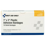First Aid Only™ Adhesive Strip 1 X 3 Inch Plastic Rectangle Tan Sterile (1124431_CS) 960/CS