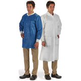 LabMates® Lab Jacket Blue Medium Hip Length SMS Disposable (1149955_CS) 50/CS