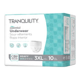 Tranquility® Essential Unisex Adult Absorbent Underwear Pull On with Tear Away Seams 3X-Large Disposable Heavy Absorbency (1252479_BG) 10/BG