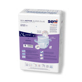 Seni® Active Super Plus Unisex Adult Absorbent Underwear Pull On with Tear Away Seams Small Disposable Heavy Absorbency (1163860_CS) 88/CS