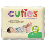 Cuties® Complete Care Unisex Baby Diaper Size 2 Disposable Heavy Absorbency (1206480_CS) 200/CS